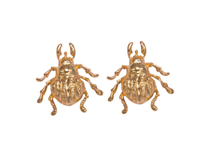 BIG BEETLE EARRINGS