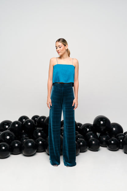 TURQUOISE PANTS
